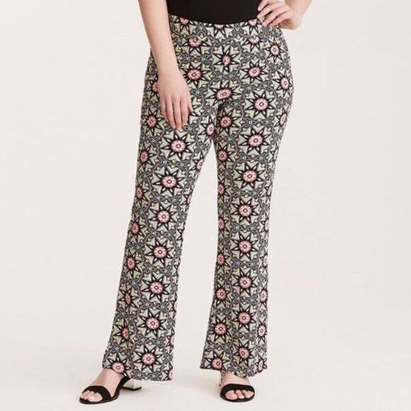 Torrid Insider Collection Floral Print Challis Pants Hippie 60s Women 12 - Picture 1 of 10